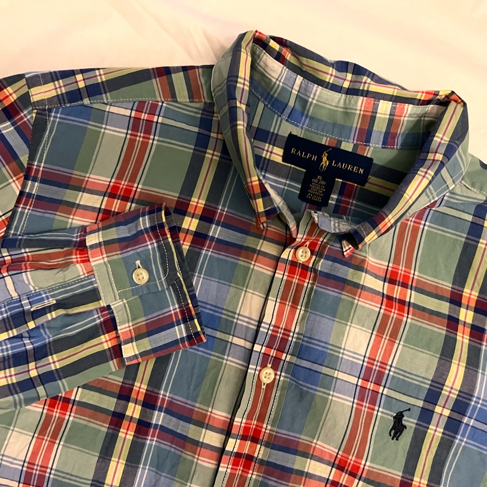 Ralph Lauren Boy’s XL (18-20) Multicolor Casual Button Down